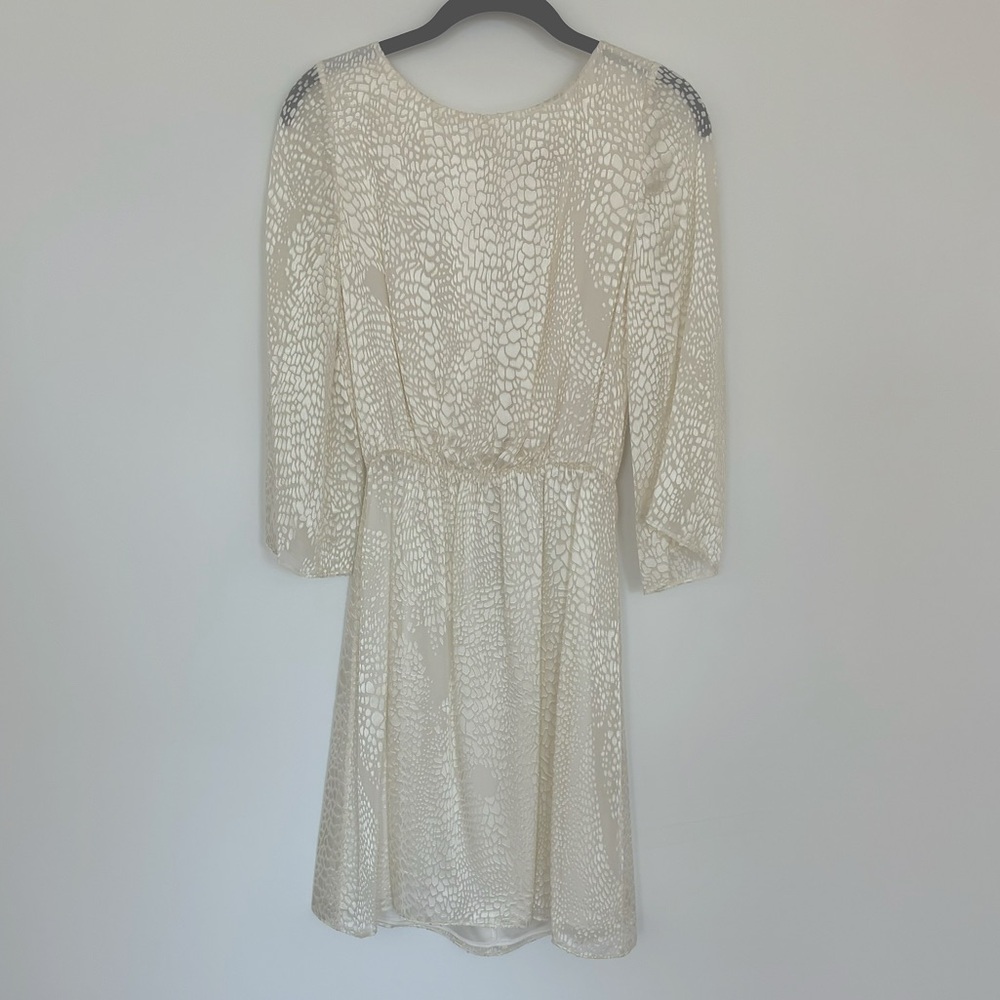 Alice + Olivia Cream Textured Dress